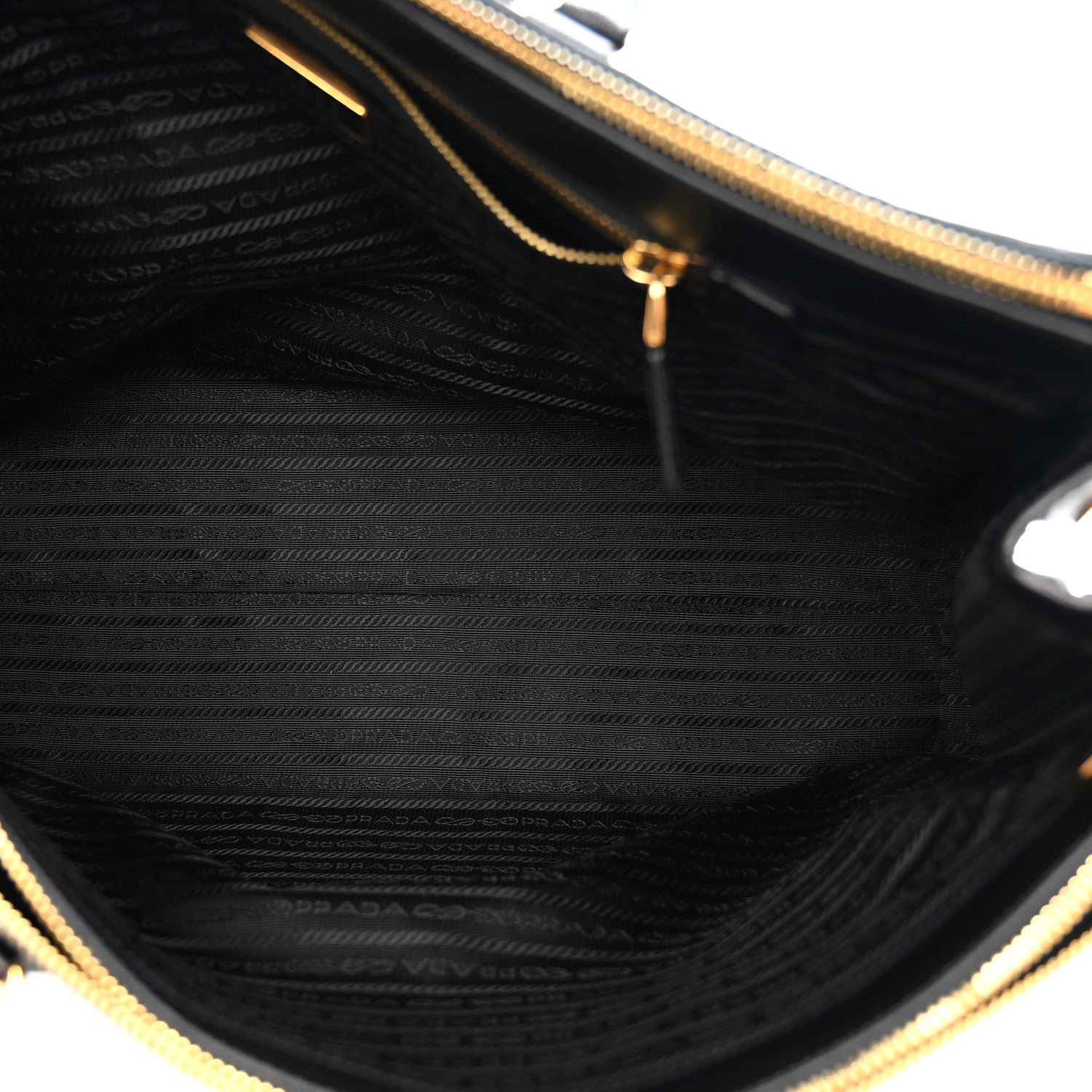 Prada Saffiano Lux Extra Large Galleria Double Zip Tote Black