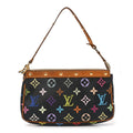 Louis Vuitton Monogram Multicolor Pochette Accessories Black