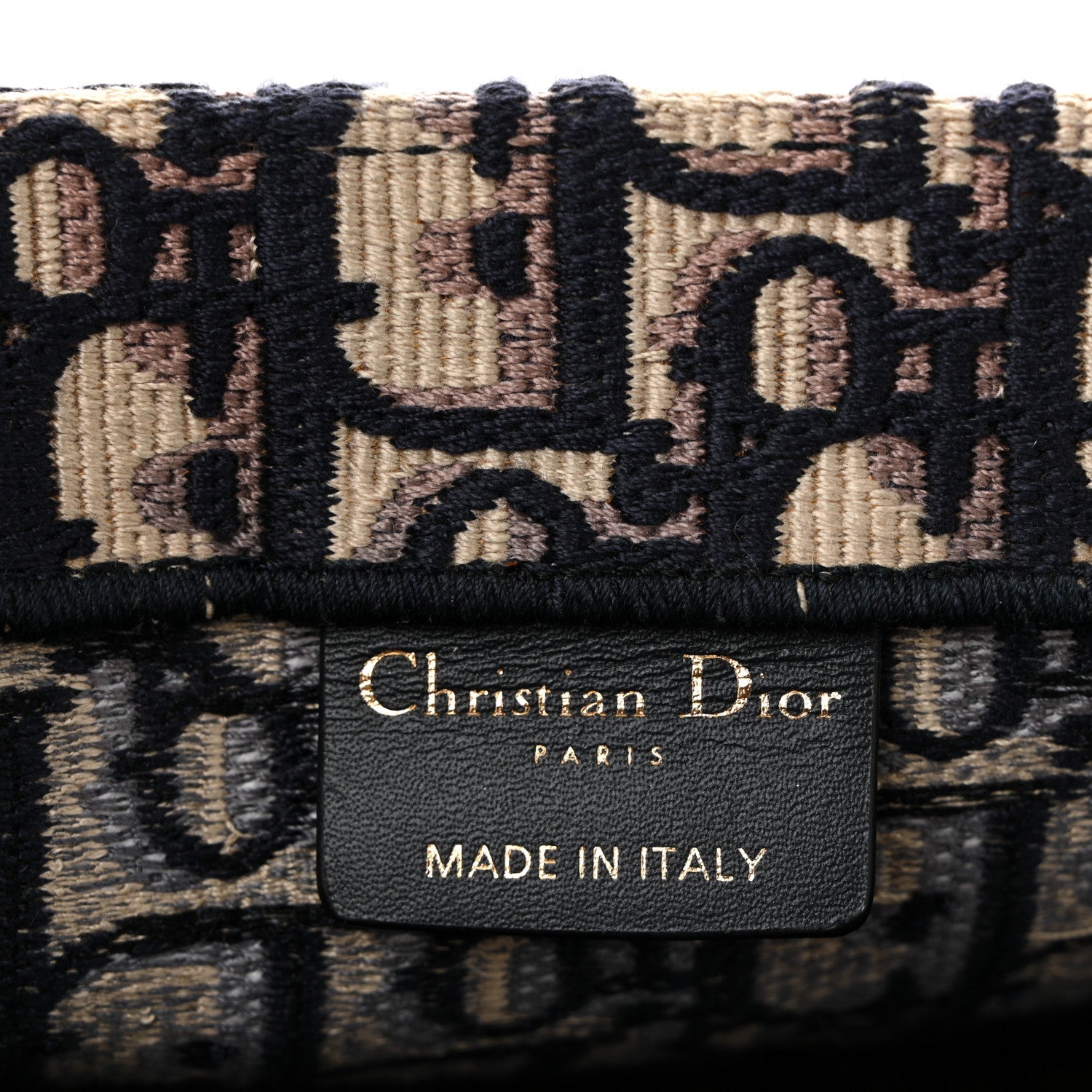 Christian Dior Oblique Medium Book Tote Blue Multicolor