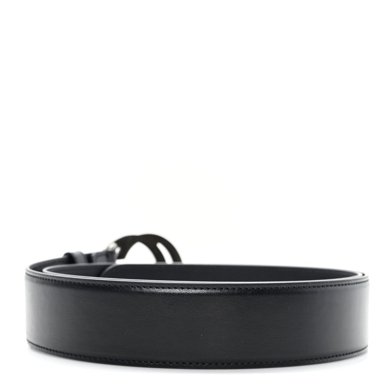 Gucci Plutone Calfskin Double G Belt 40mm 100 40 Black