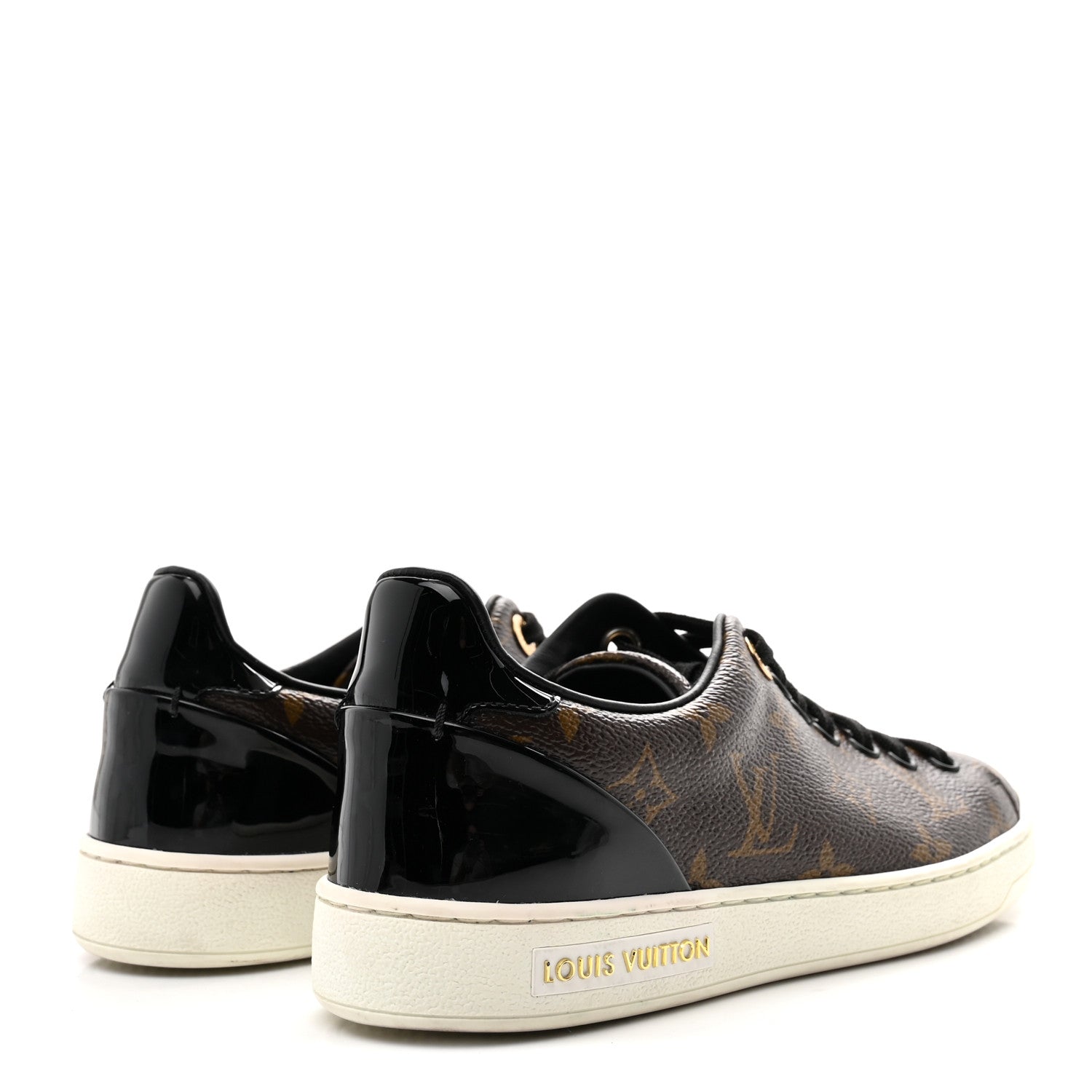 Louis Vuitton Patent Monogram Frontrow Sneakers 35.5