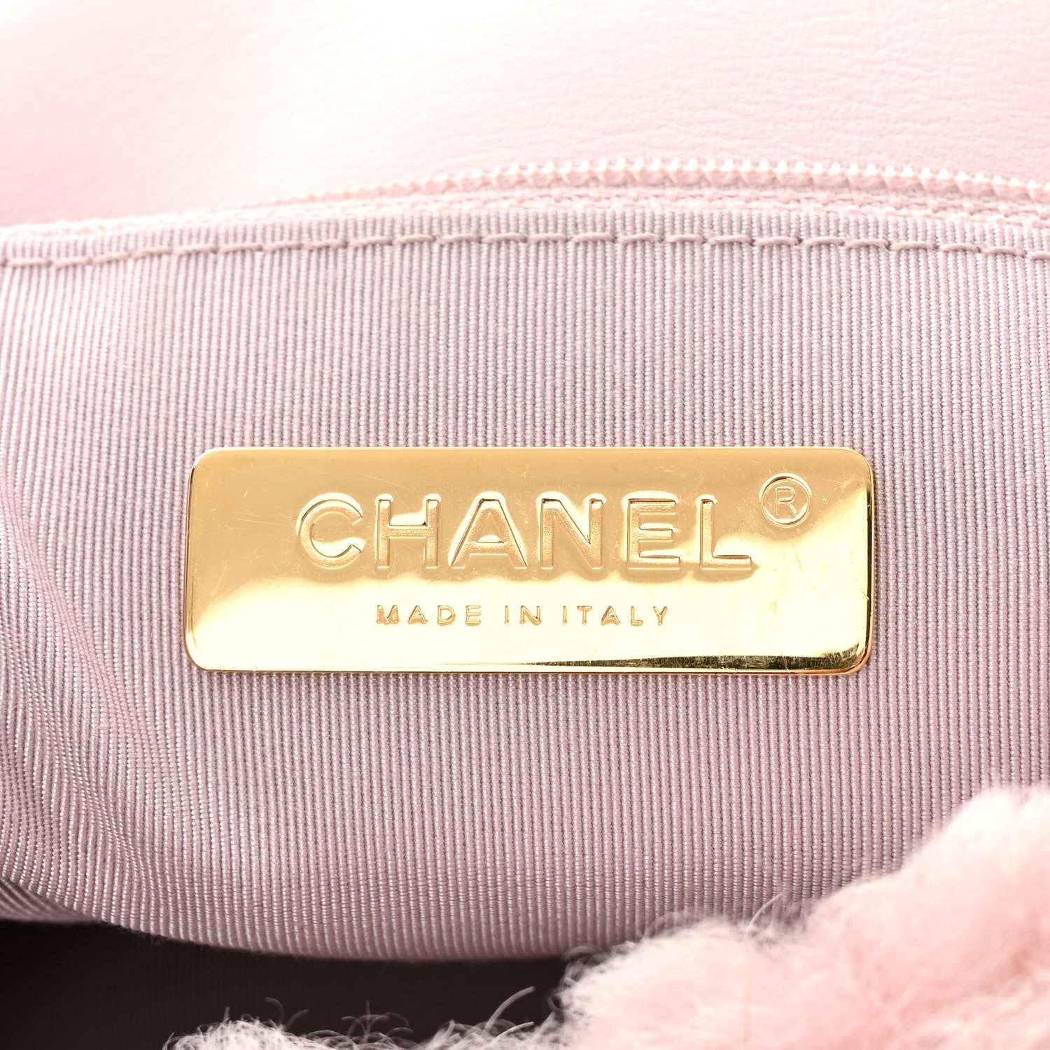 Chanel Shearling Sheepskin Medium Chanel 19 Flap Light Pink