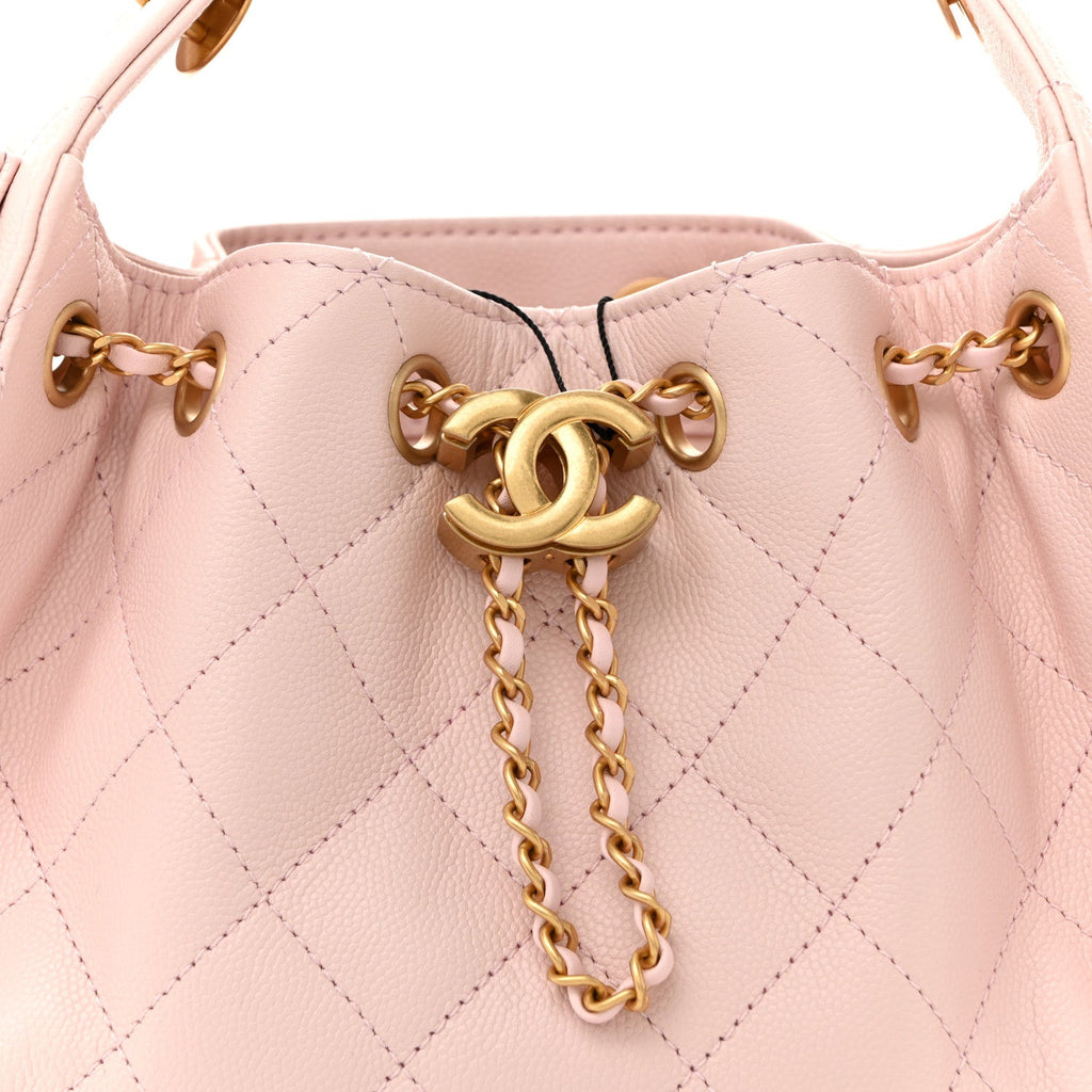 Chanel Caviar Quilted Mini Chanel 25 Handbag Light Pink