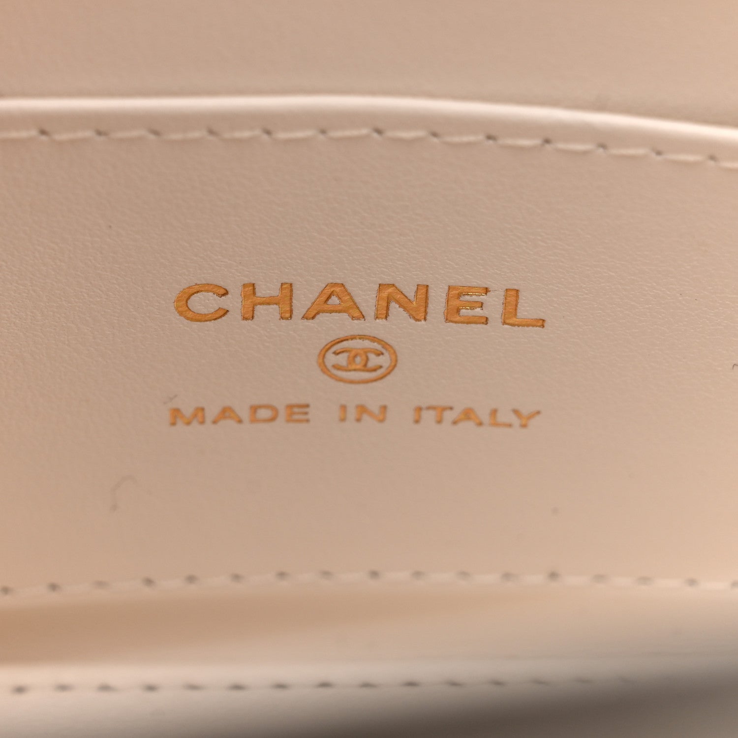 Chanel Shiny Aged Calfskin Quilted Mini Nano Kelly Shopper White