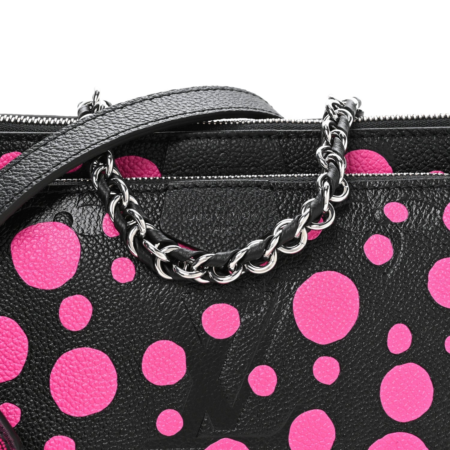 Louis Vuitton LV X YK Empreinte Multi Pochette Accessories Black Fuchsia