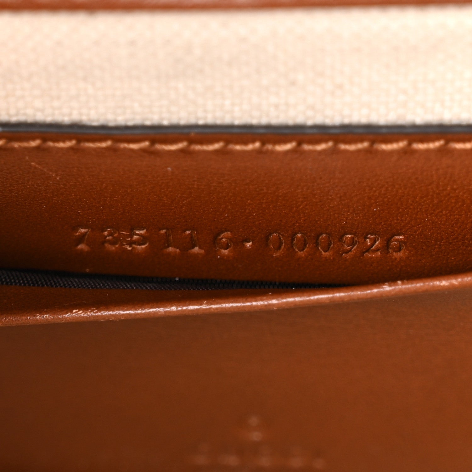 Gucci New Canvas Charisma Calfskin Crystal GG Monogram Small Bamboo 1947 Top Handle Bag Camel Ebony