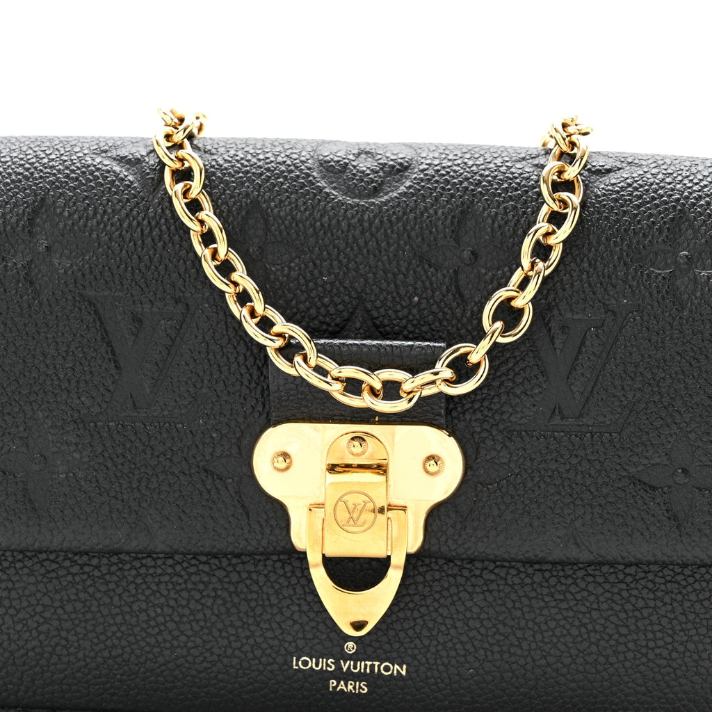 Louis Vuitton Empreinte Vavin Chain Wallet Black