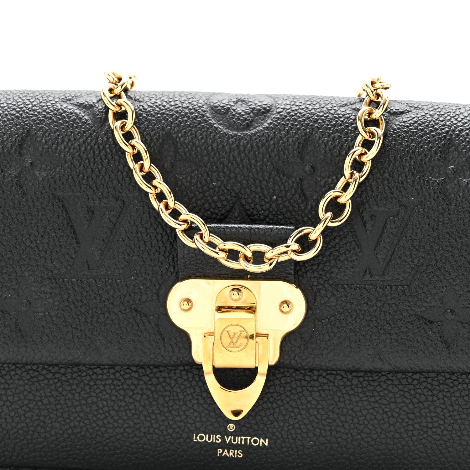 Louis Vuitton Empreinte Vavin Chain Wallet Black