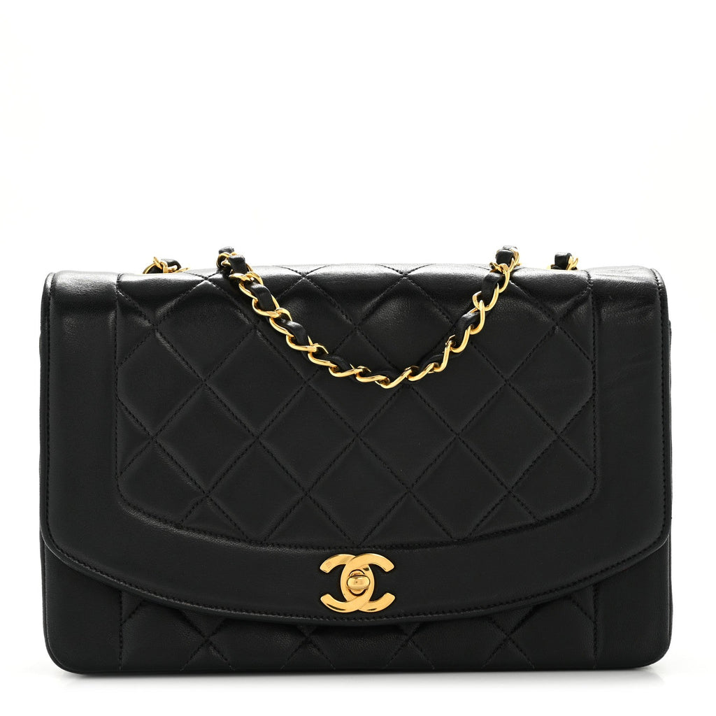 Chanel Lambskin Quilted Medium Single Flap Black