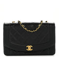 Chanel Lambskin Quilted Medium Single Flap Black
