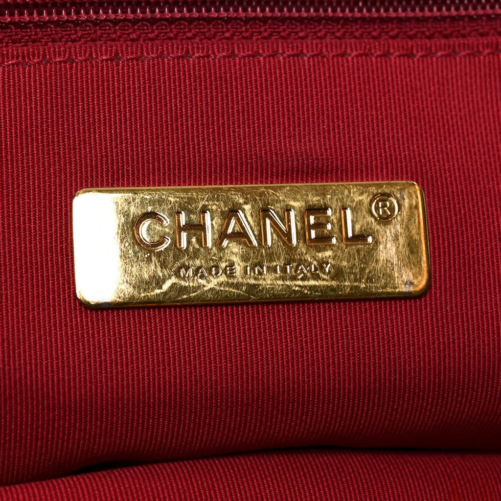 Chanel Lambskin Quilted Maxi Chanel 19 Flap Black