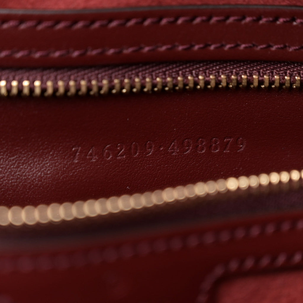 Gucci Calfskin Quilted Large Deco Tote Bag Rosso Ancora Red
