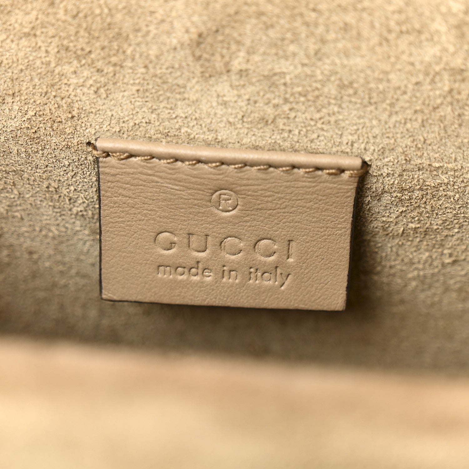 Gucci GG Supreme Monogram Mini Dionysus Shoulder Bag Taupe