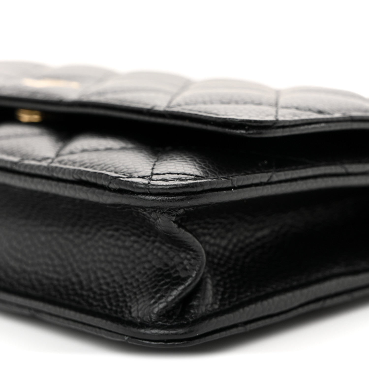 Chanel Caviar Quilted Wallet on Chain WOC Black