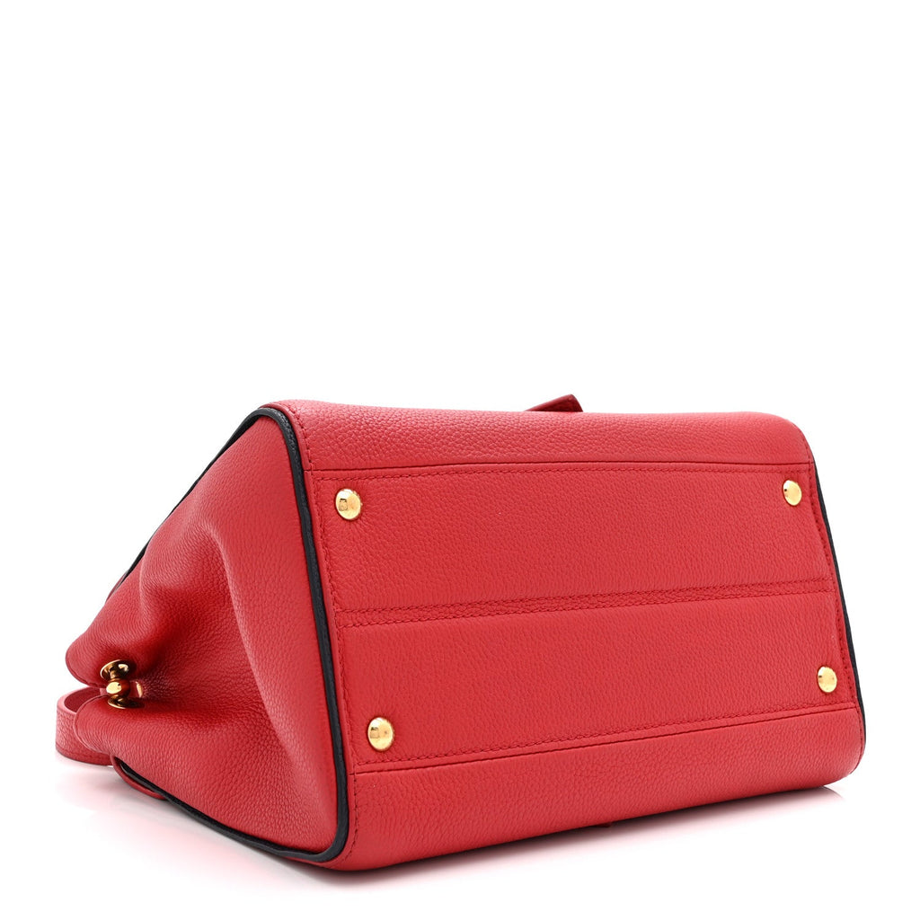 Louis Vuitton Grained Calfskin Monogram Double V Rubis