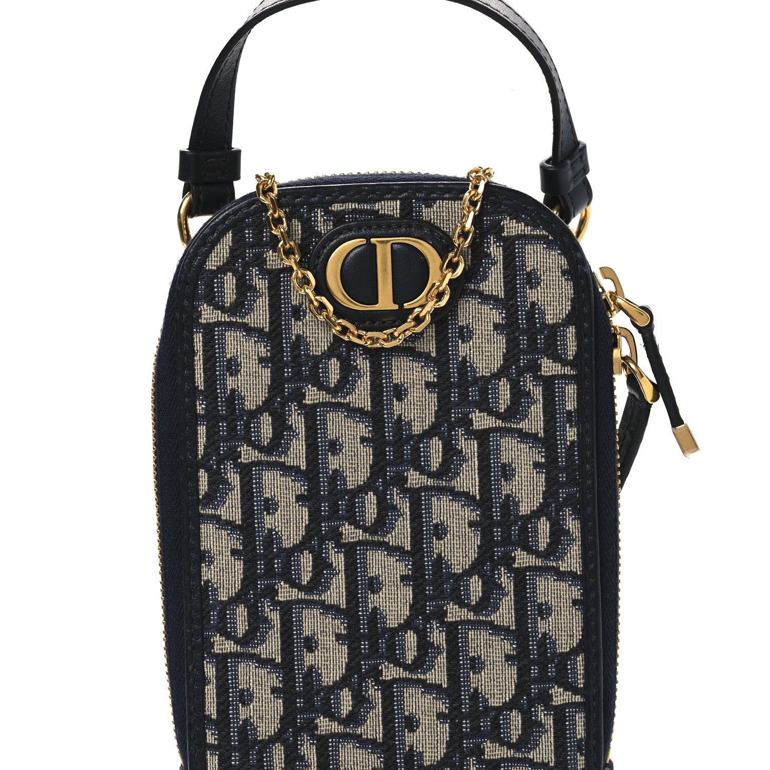 Christian Dior Oblique 30 Montaigne Phone Holder Blue