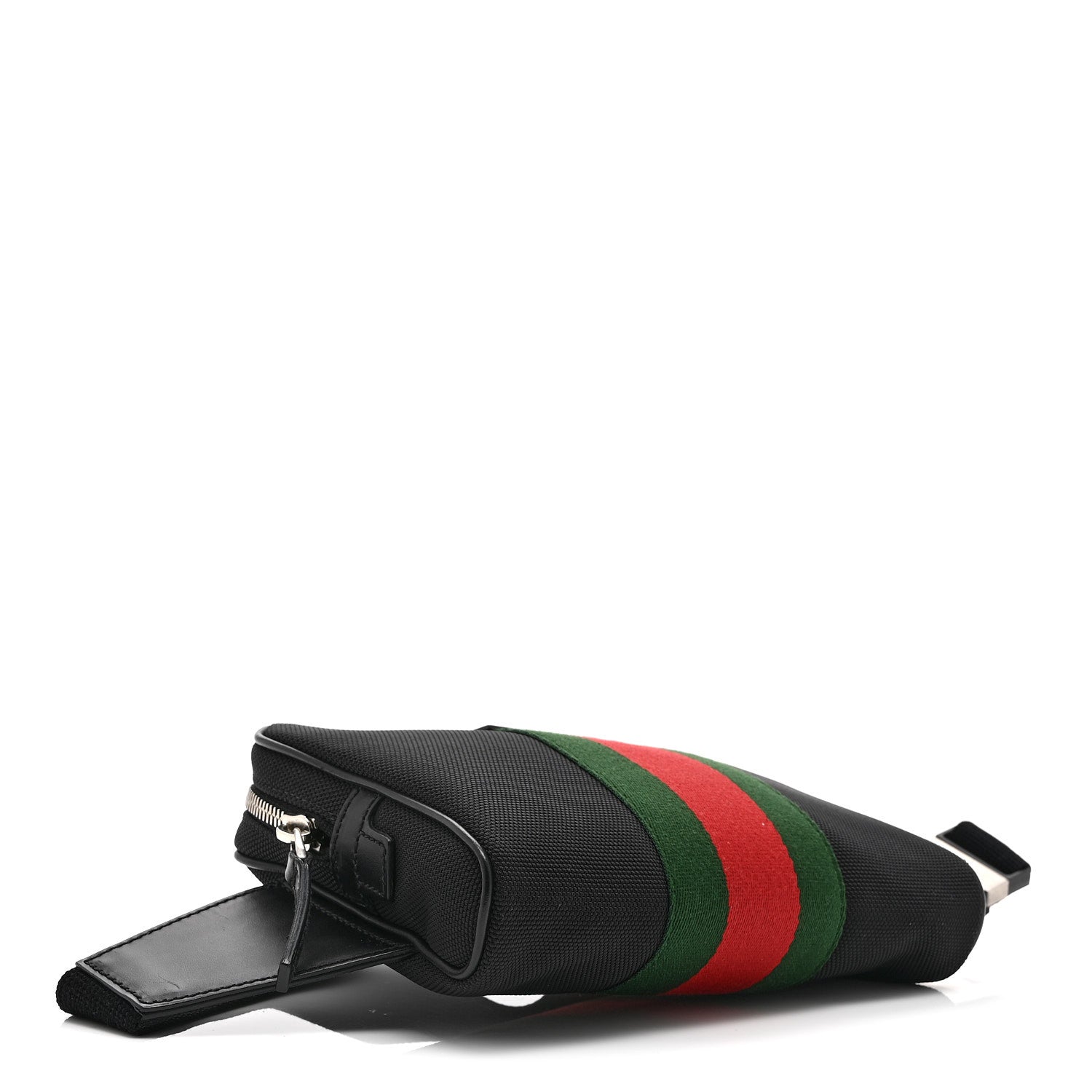 Gucci Canvas Web Slim Belt Bag Black