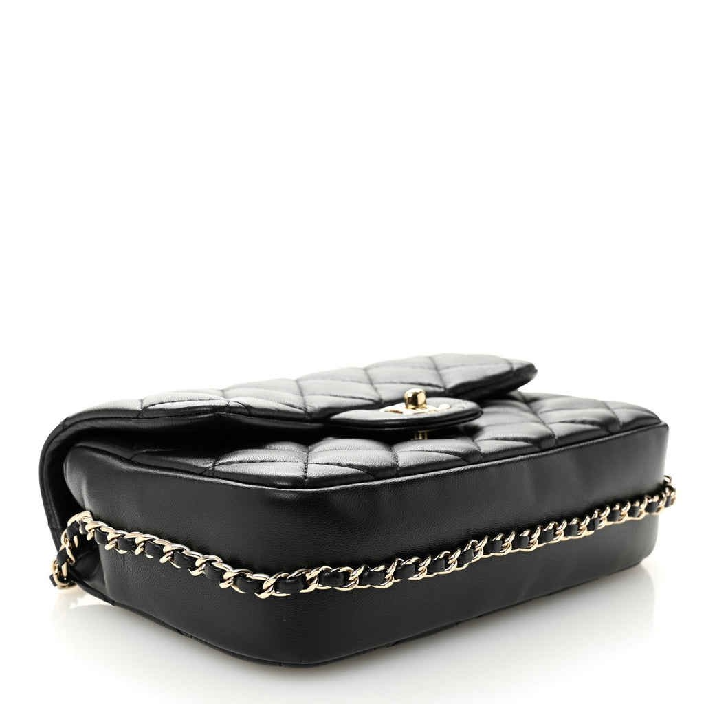 Chanel Lambskin Quilted Small My Precious Flap Black