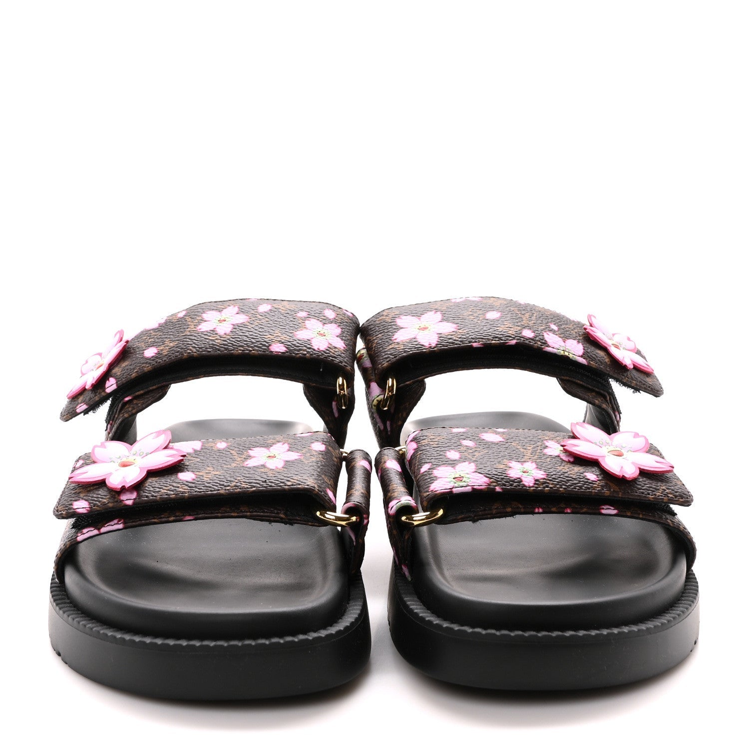 Louis Vuitton LV X TM Monogram LV Sunset Flat Comfort Mule 35 Sakura Brown