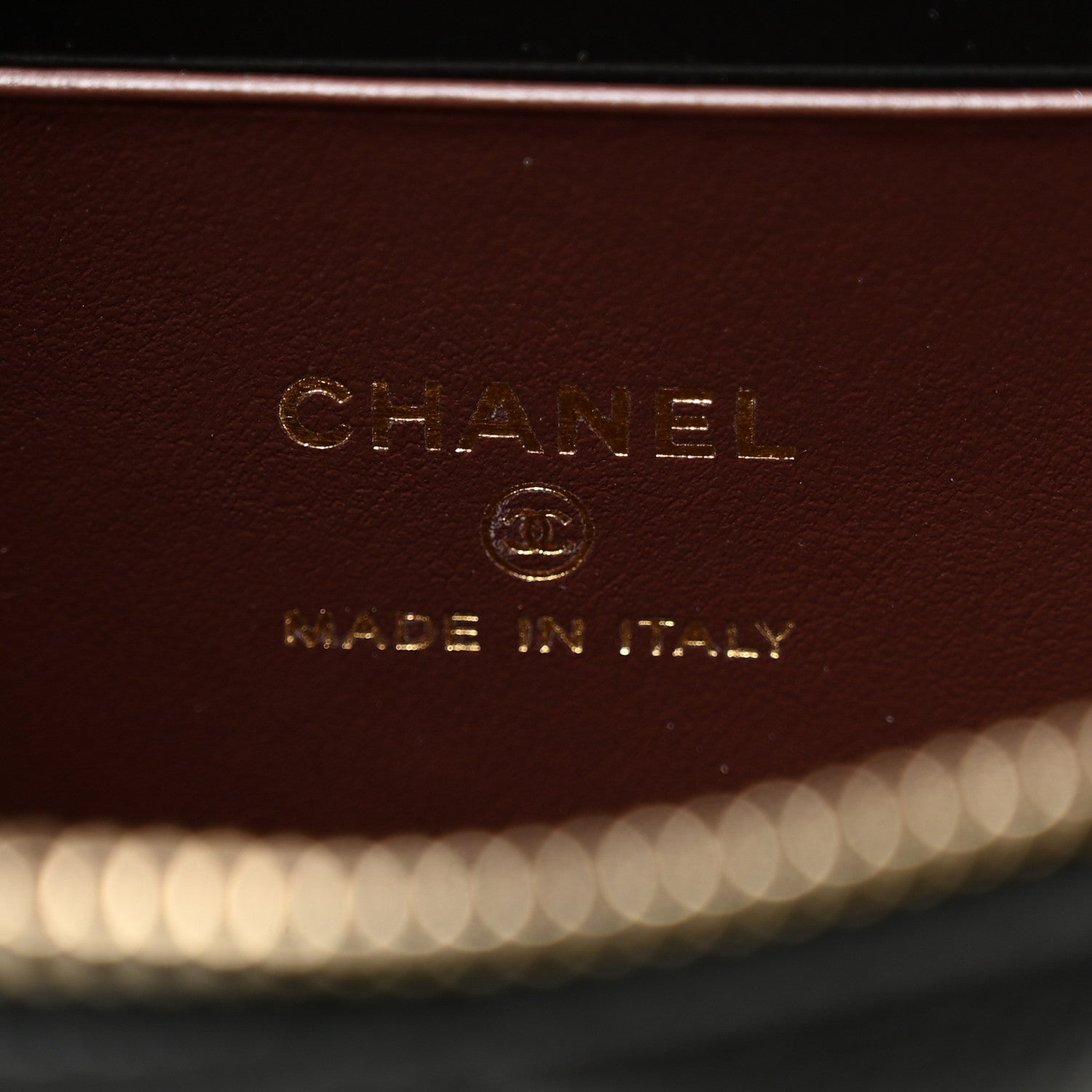 Chanel Caviar Quilted Top Handle Slim Vanity With Chain Black