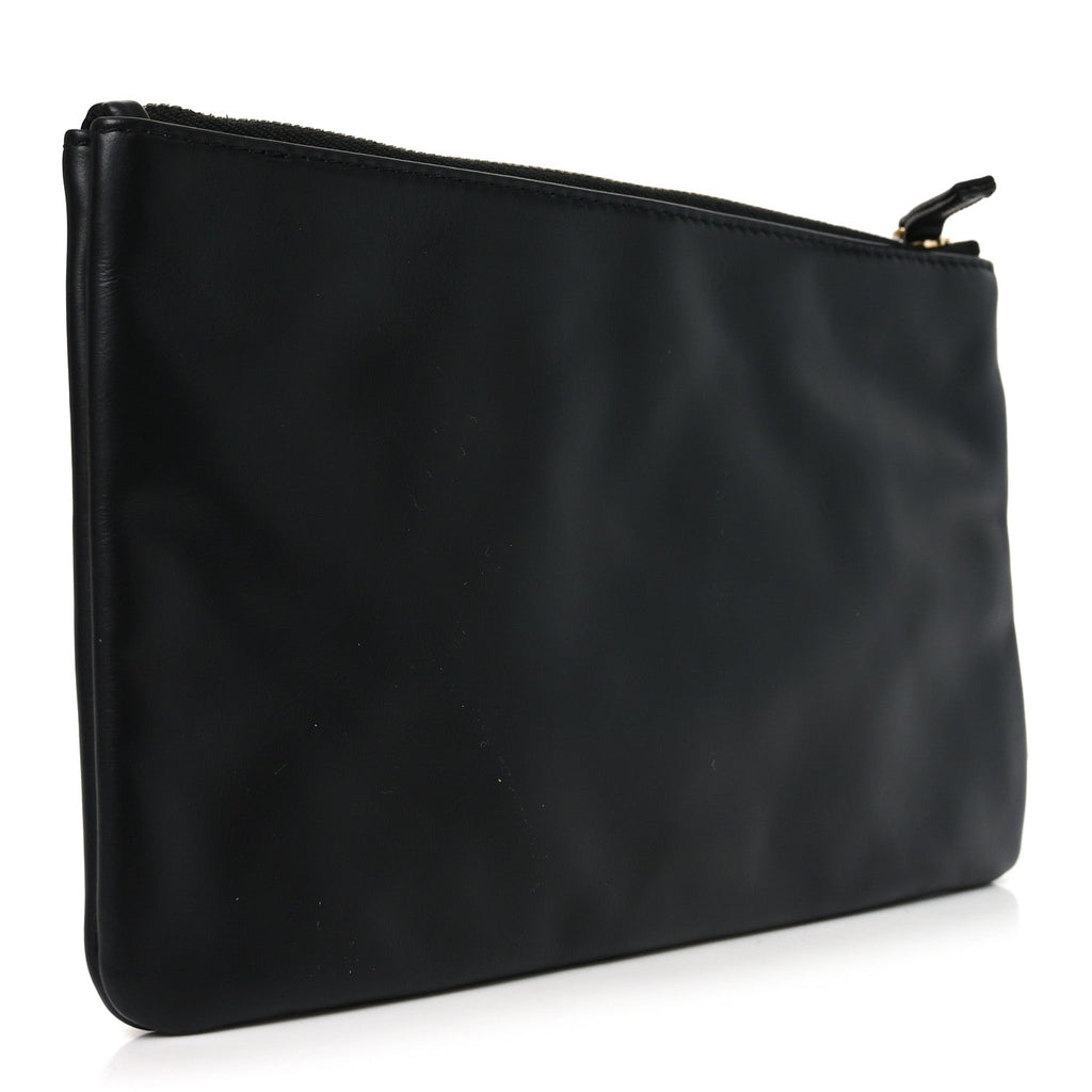 Chanel Shiny Calfskin Chanel 22 Removable Pouch Black