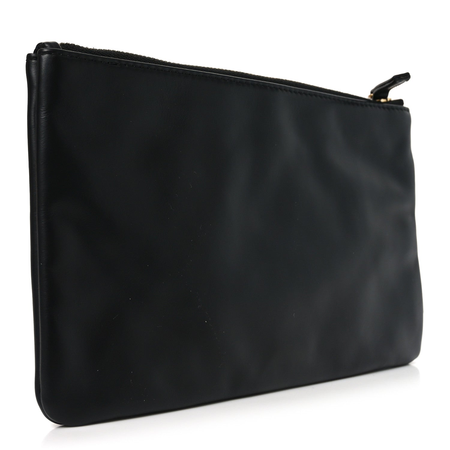 Chanel Shiny Calfskin Chanel 22 Removable Pouch Black