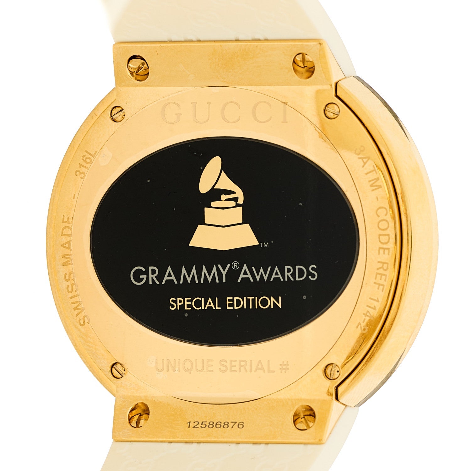 Gucci Stainless Steel Rubber 45mm Digital I-Gucci Guccissima Grammy Awards Watch