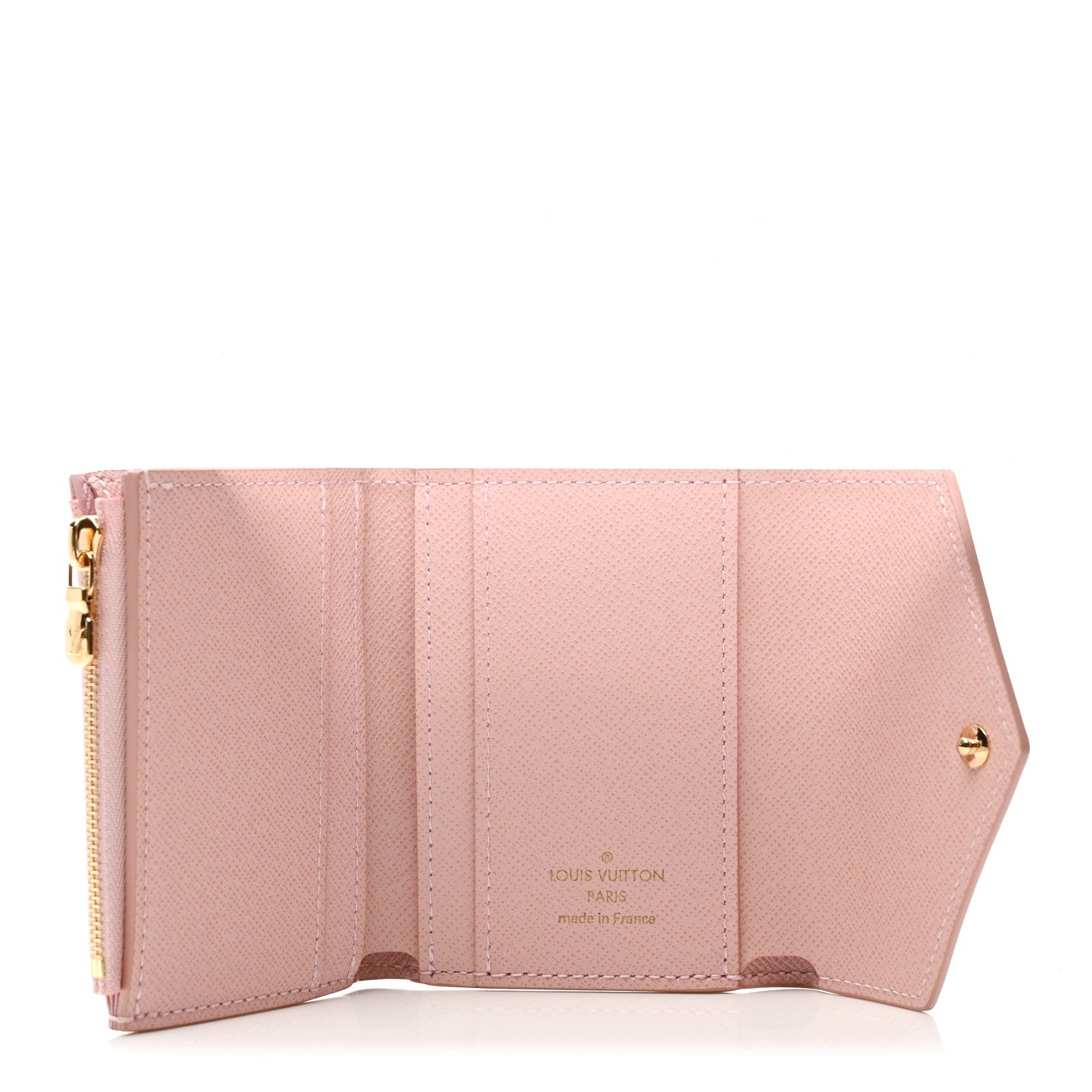 Louis Vuitton Damier Azur Zoe Wallet Rose Ballerine