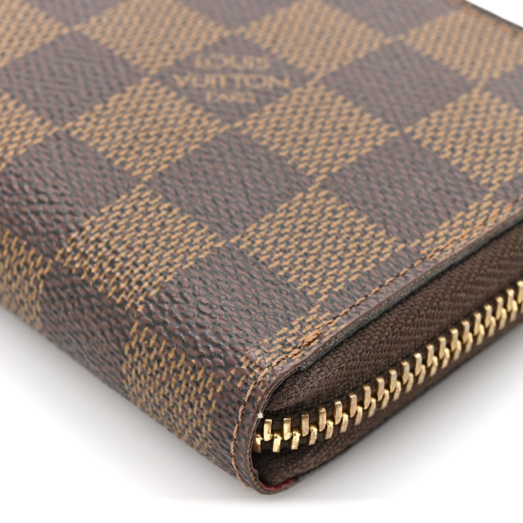 Louis Vuitton Damier Ebene Clemence Wallet Cherry