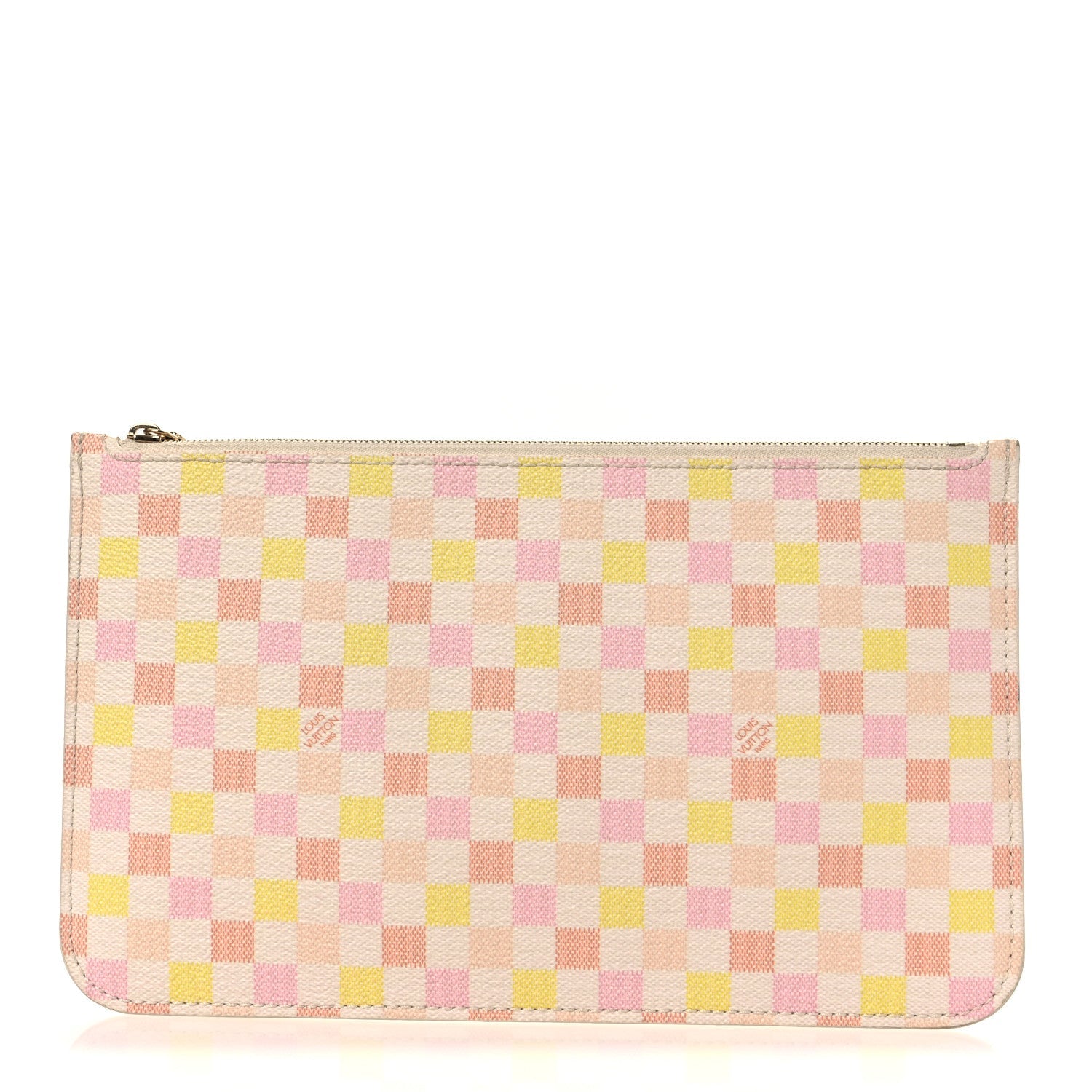 Louis Vuitton Damierlicious Neverfull Pochette Rose Peach