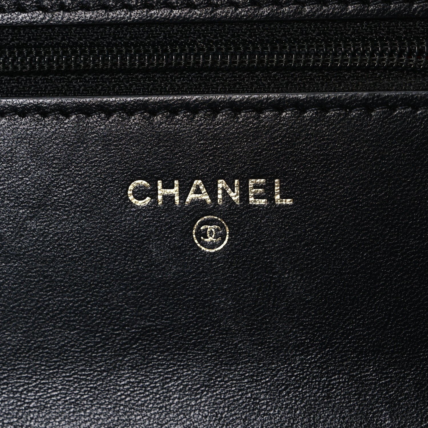 Chanel Lambskin Quilted Chanel 19 Wallet On Chain WOC Black