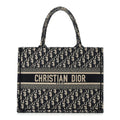 Christian Dior Oblique Medium Book Tote Blue Multicolor