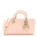 Christian Dior Lambskin Cannage Medium Lady D-Joy Powder Pink
