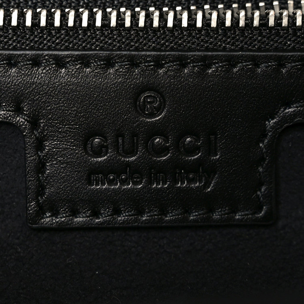 Gucci Calfskin Petite GG Small Tote Bag Black
