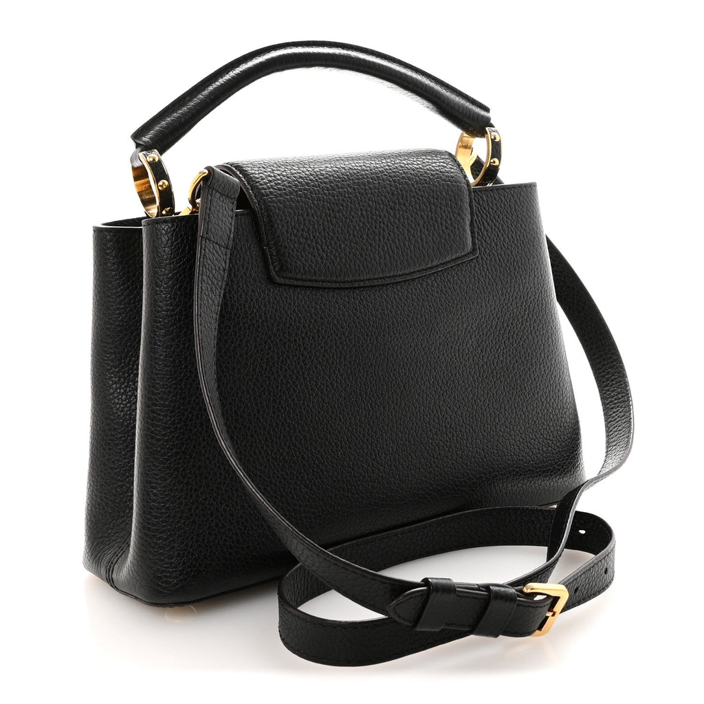 Louis Vuitton Taurillon Capucines BB Black