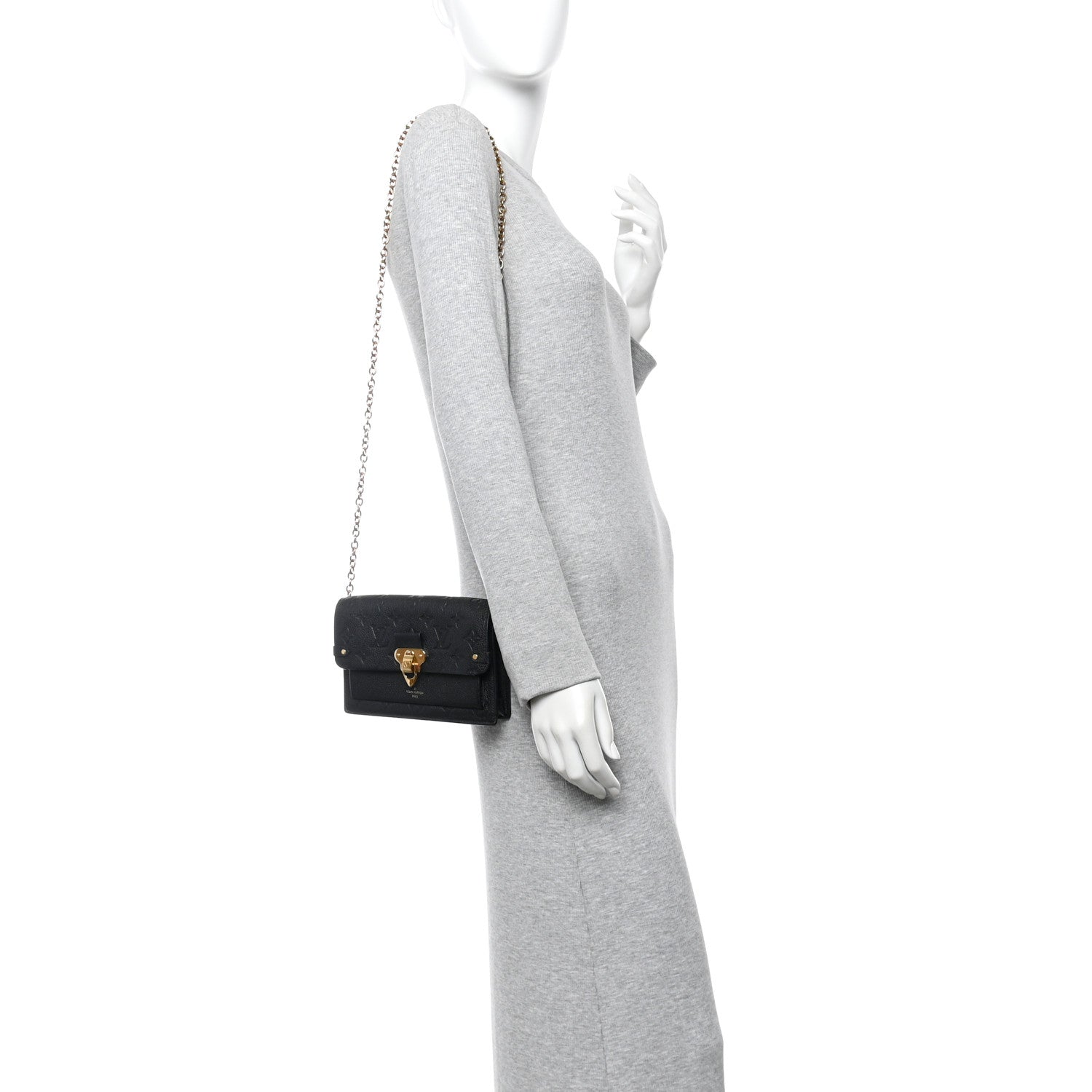 Louis Vuitton Empreinte Vavin Chain Wallet Black