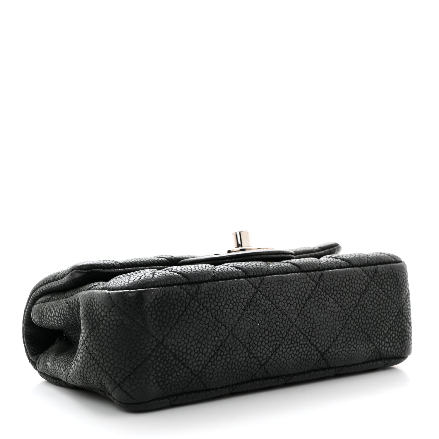 Chanel Iridescent Caviar Quilted Extra Mini Flap Black