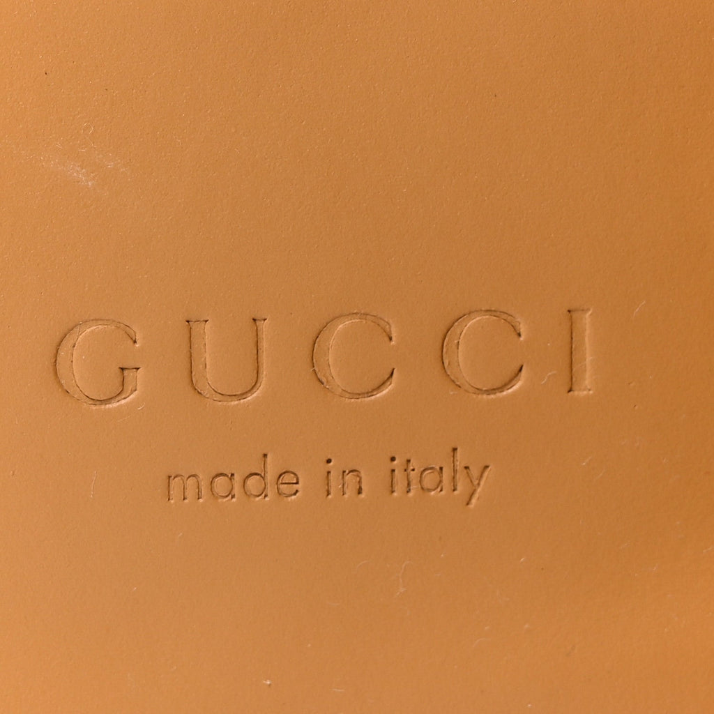 Gucci GG Monogram Canvas Womens Princetown Slippers 37.5 Ancora