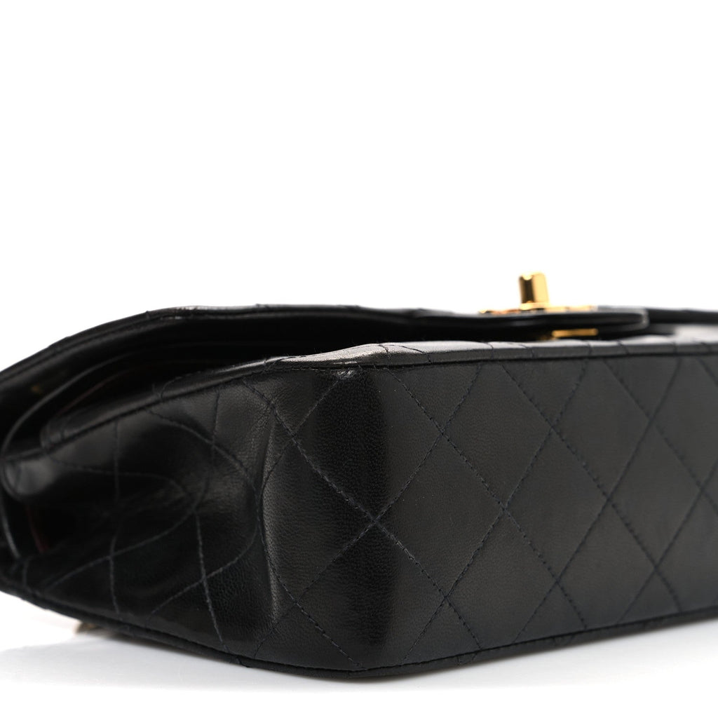 Chanel Lambskin Quilted Small Double Flap Black