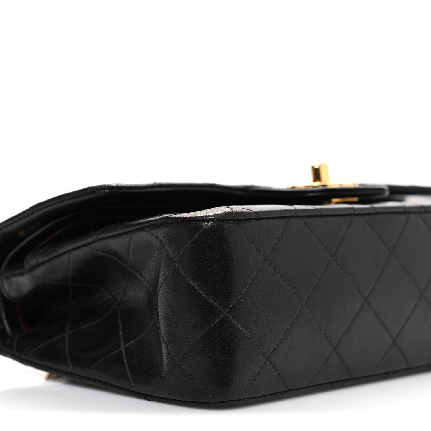 Chanel Lambskin Quilted Small Double Flap Black