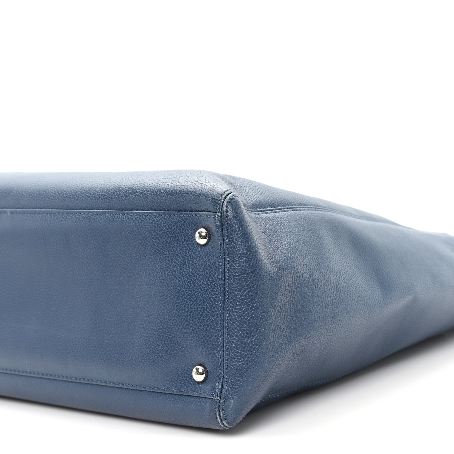 Chanel Caviar Tall Cerf Tote Blue
