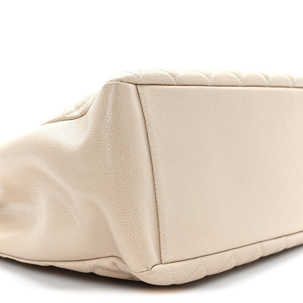 Chanel Caviar Quilted Grand Shopping Tote GST Beige