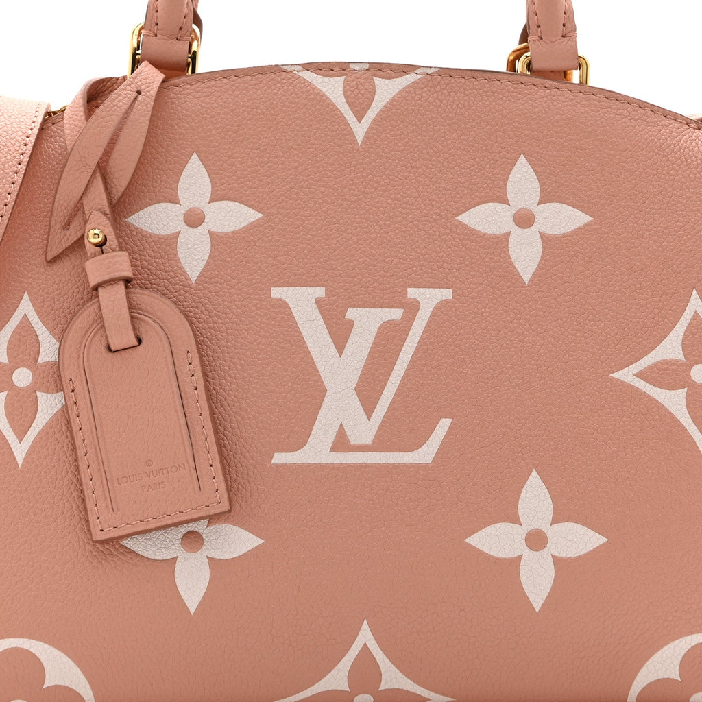 Louis Vuitton Empreinte Monogram Giant Petit Palais Rose Trianon Creme