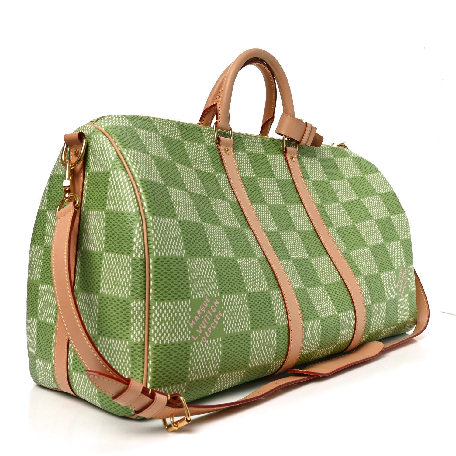 Louis Vuitton Damier Golf Keepall Bandouliere 50 Green