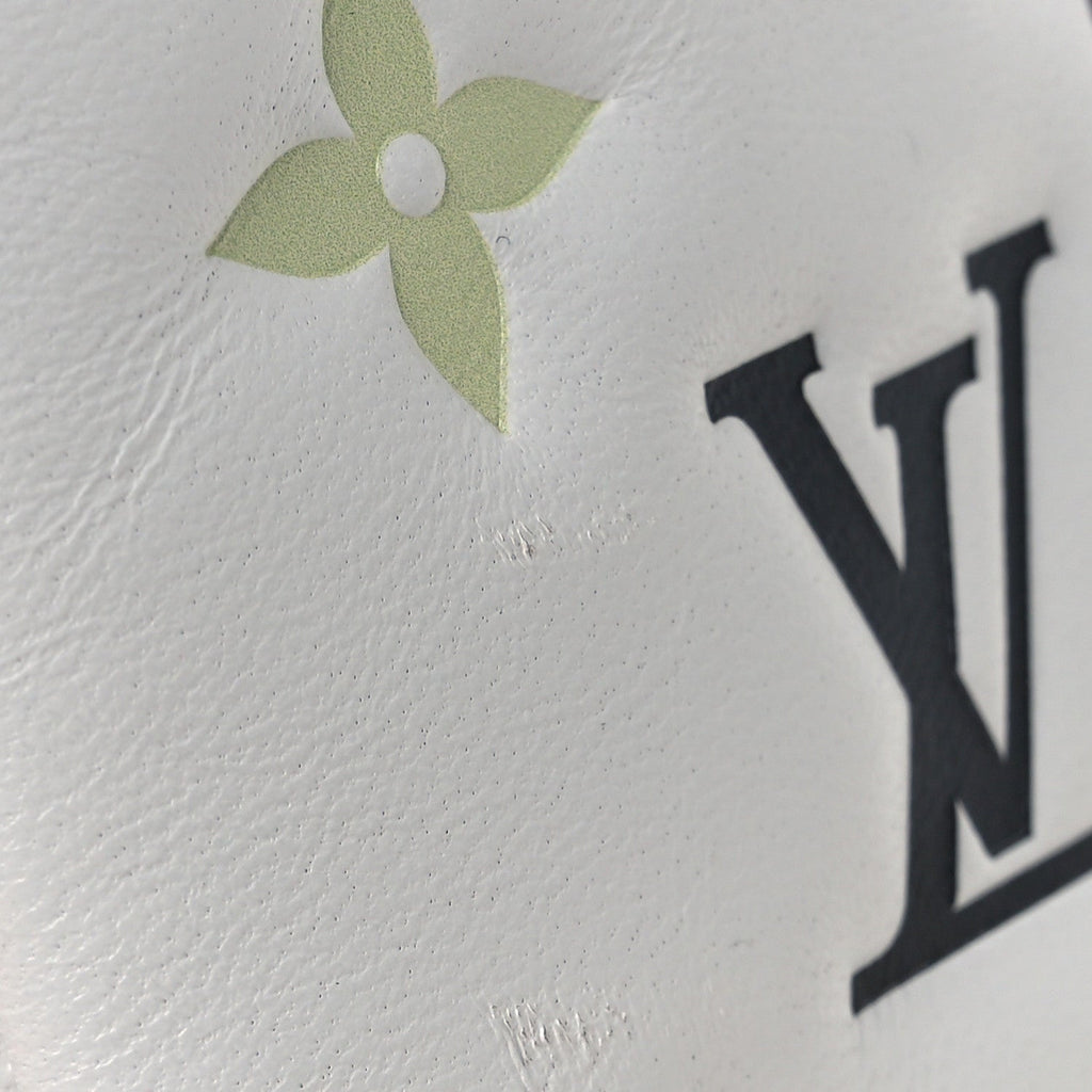 Louis Vuitton LV x TM Lambskin Embossed Monogram Coussin PM White Multicolor