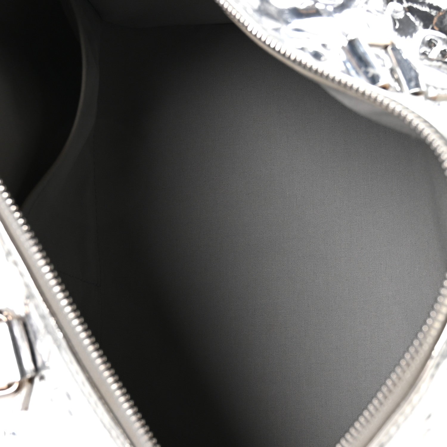 Louis Vuitton Monogram Miroir Speedy 30 Silver