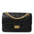 Chanel Aged Calfskin Quilted 2.55 Reissue Mini Flap Black