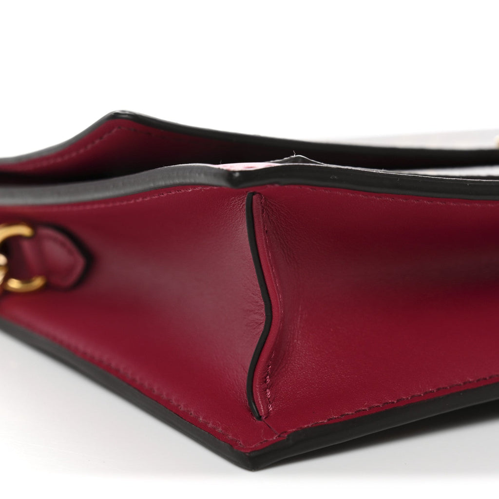 Louis Vuitton Monogram Flore Chain Wallet Fuchsia