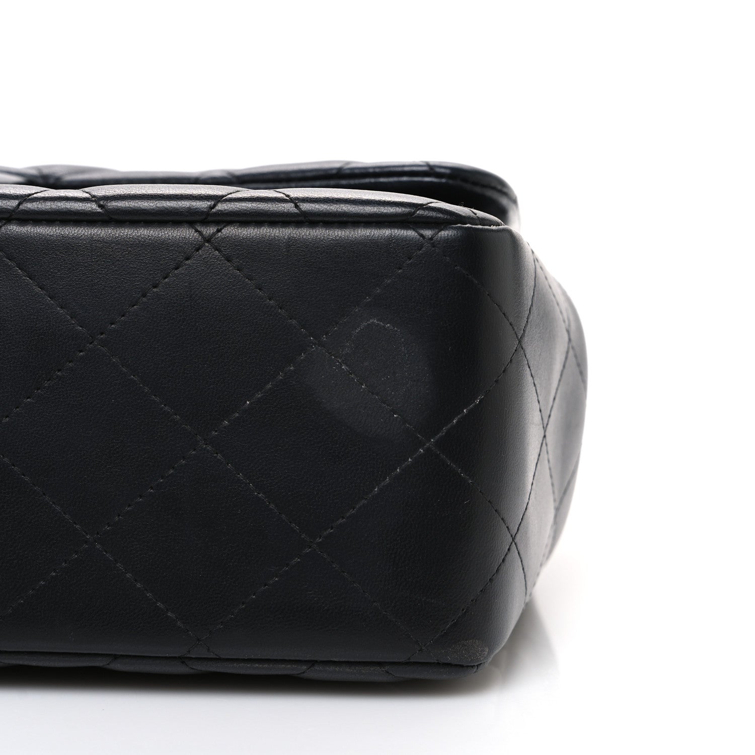 Chanel Lambskin Quilted Jumbo Double Flap Black