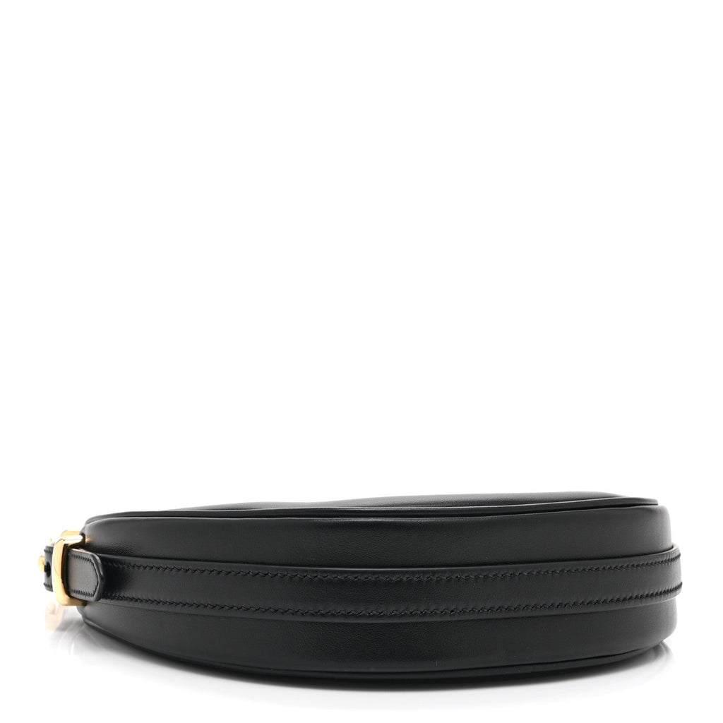 Prada Soft Calfskin Mini Arque Shoulder Bag Black
